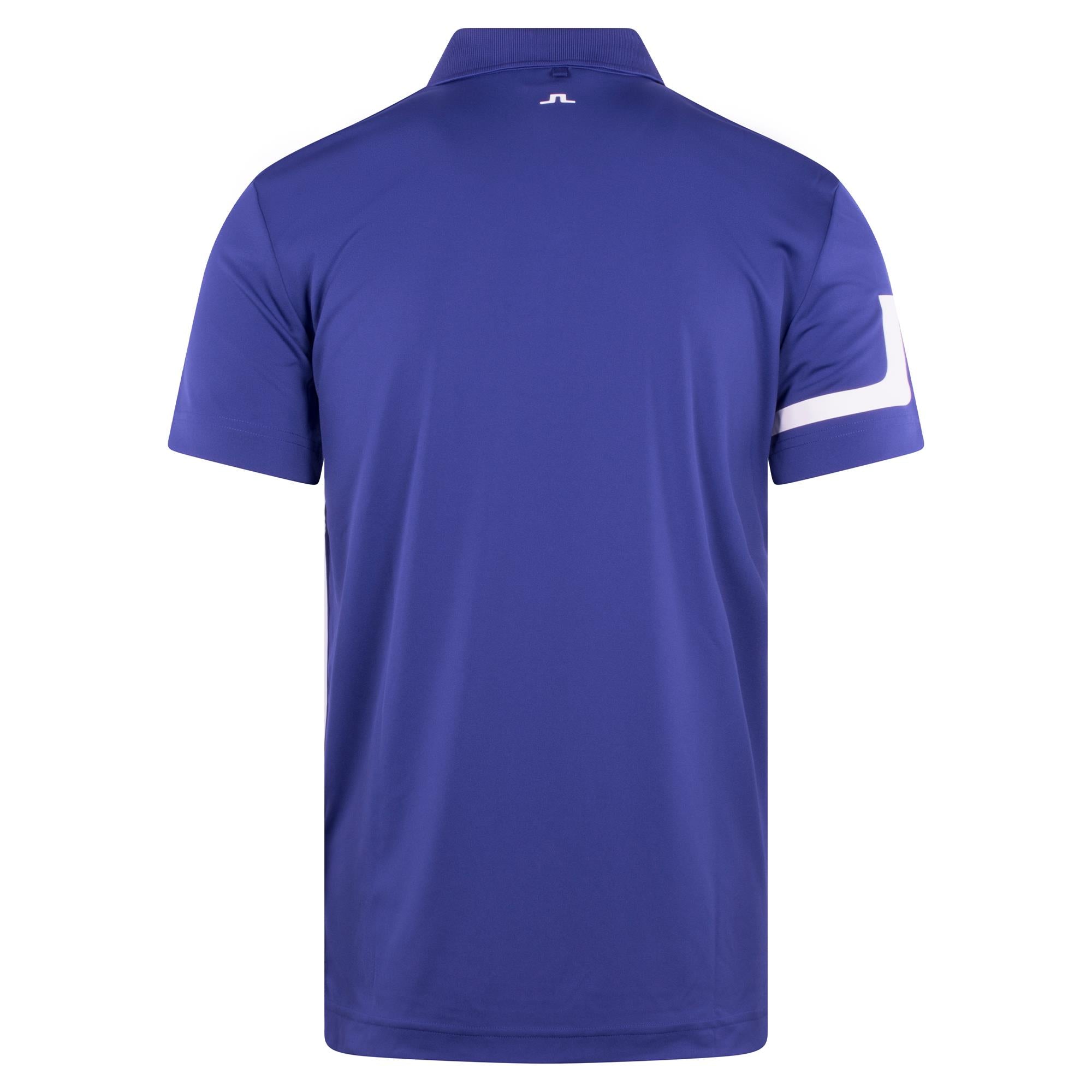 J Lindeberg Heath Mens Golf Polo Shirt Clematis Blue